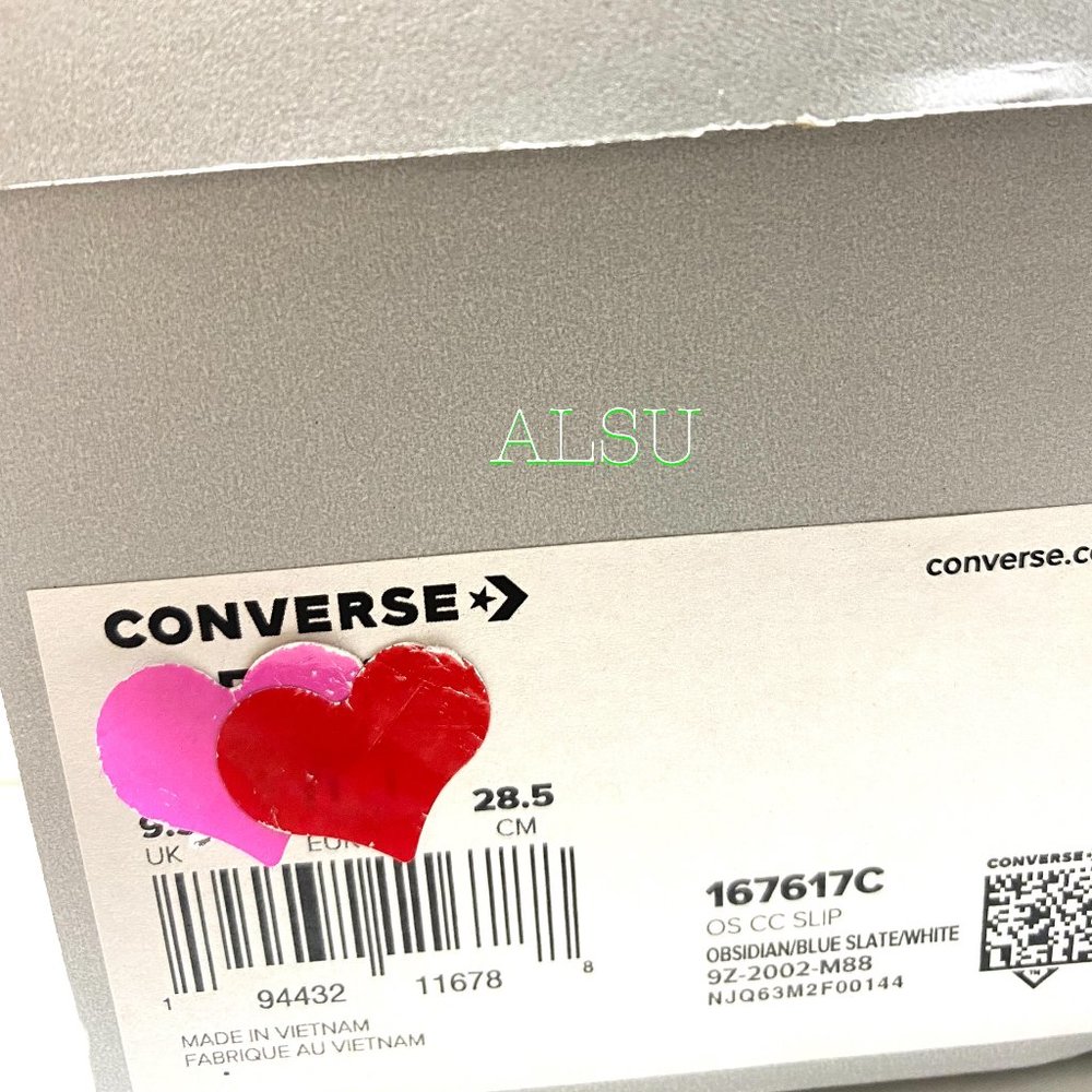 Converse SS SLIP On Low Top Suede Obsidian Blue Casual Men Size Sneakers 167617C - Picture 9 of 10